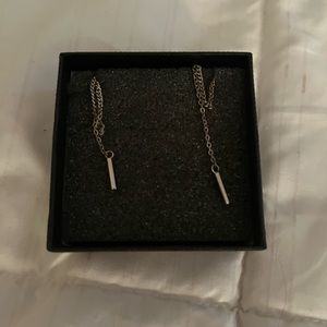 Silver earrings